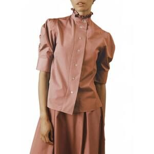 NEW THIERRY COLSON vita blouse in rosewood